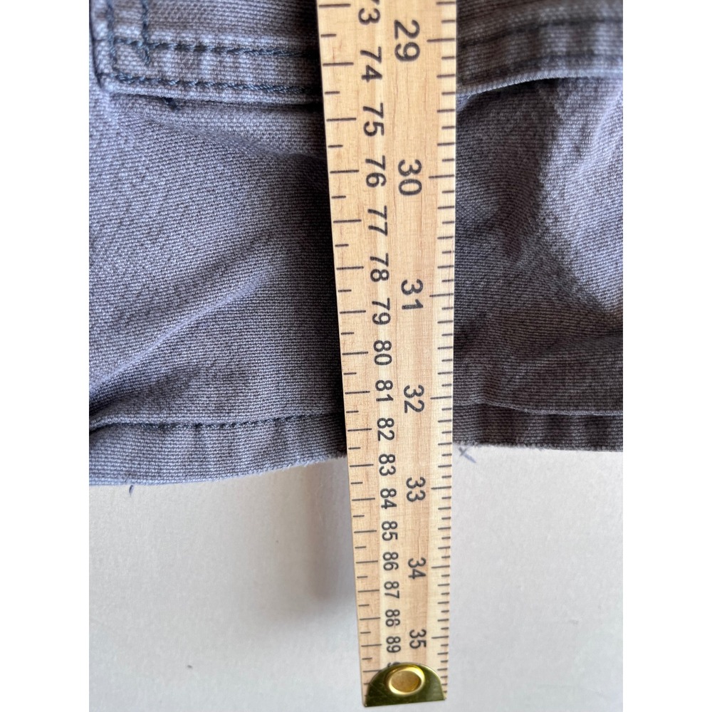 Carhartt Relaxed Fit Double Knee Carpenter Pants Gray 33x32 Workwear Distressed - Picture 4 of 5